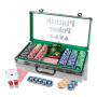 POKER PIATNIK SET 300 szt. Żetony  Pokerowe Nominały